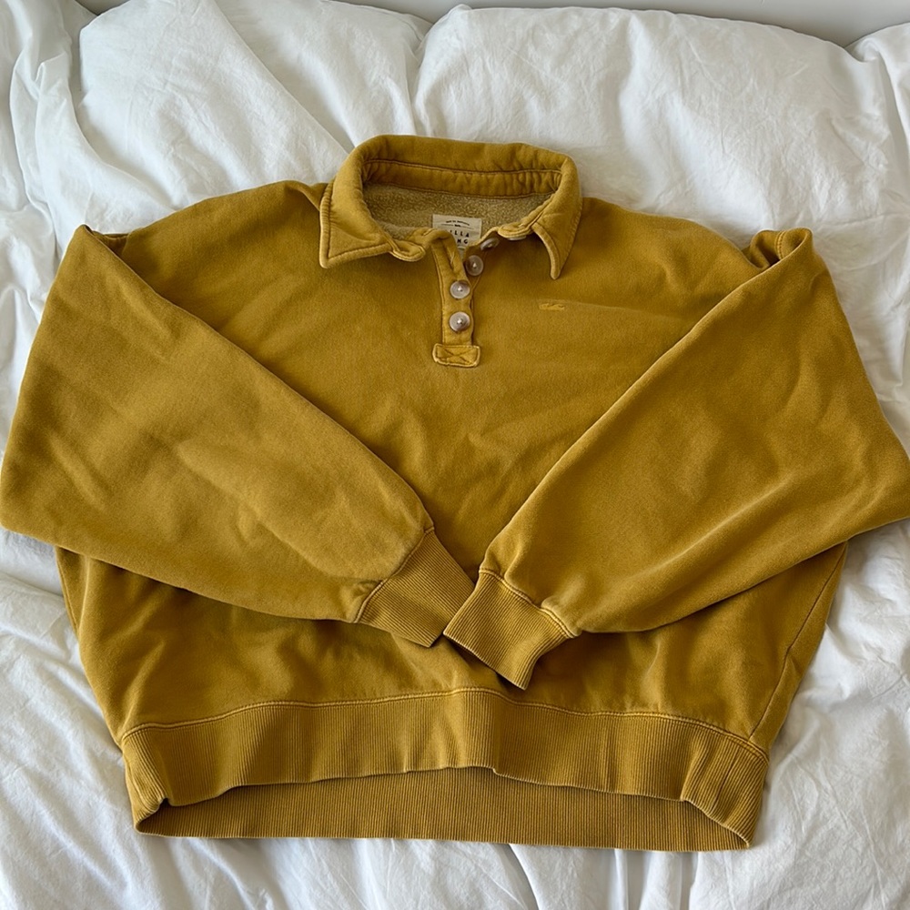 Mustard Yellow Billabong Sweatshirt SMALL
